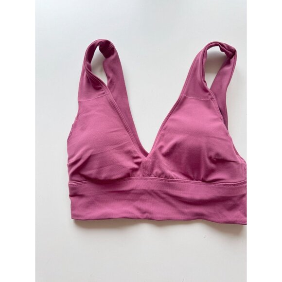 Lot of 2 LULULEMON Align V-Neck Washed Mauve White Long Line Sports Bras, Size 6 - Picture 7 of 16